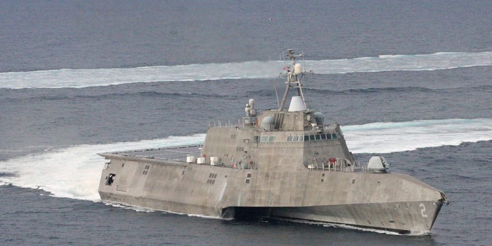 Littoral combat ship auf See