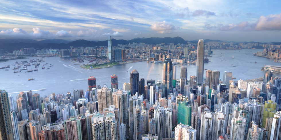 Luftbildaufnahme von Hongkong