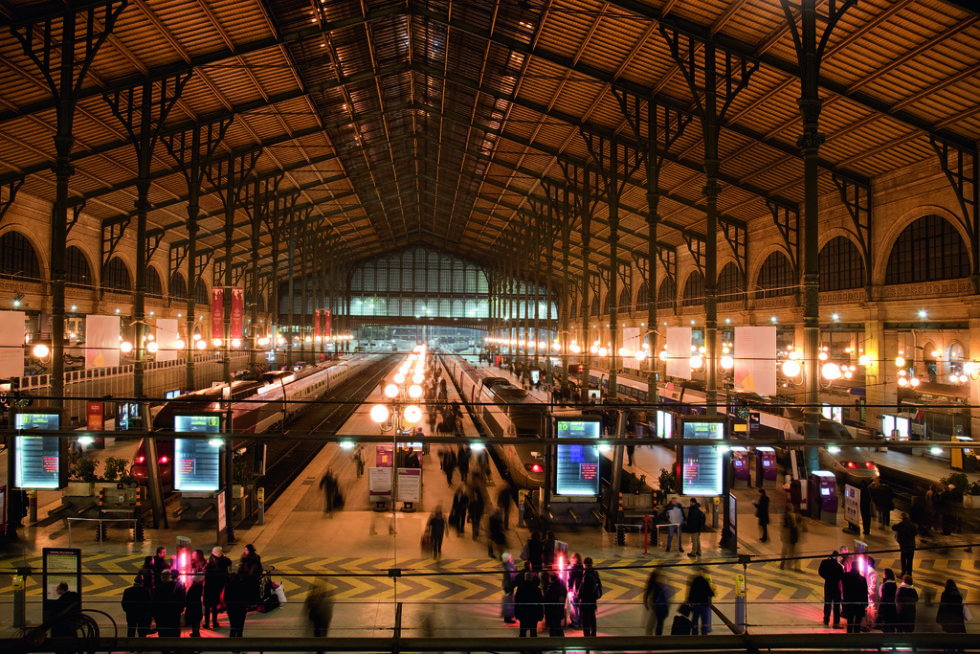 Ein Blick in den Kopfbahnhof Gare du Nord