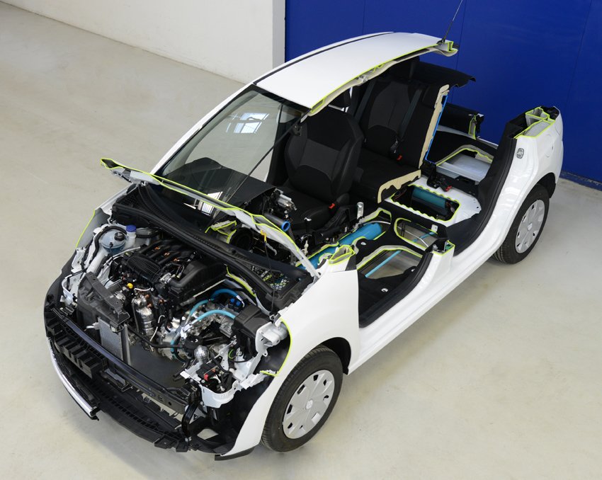 Der Hybridantrieb mit Druckluft soll schon 2016 in Serie gehen.