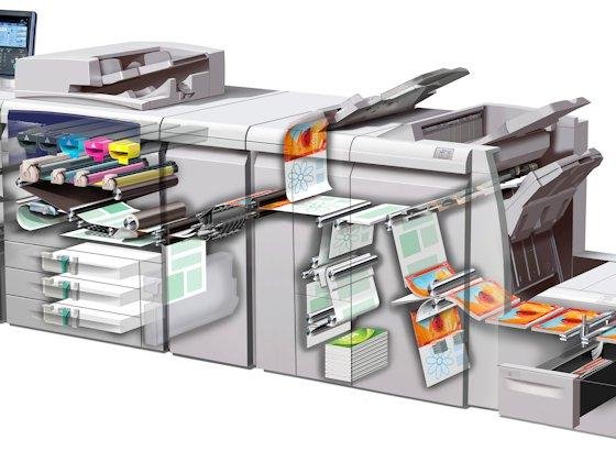 Digitaldruckmaschine von Xerox: Der digitale High-End-Produktionsdruck ist für den US-Hersteller ein lohnender und zukunftsträchtiger Hardwaremarkt. Jüngst übernahmen die US-Amerikaner daher eine französische Technologieschmiede aus dem Tintenstrahlsegment, ein "kluges F&E-Investment" aus Sicht des Konzerns. 