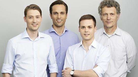 Das Managementteam von So1 (v.l.n.r): Magnus Aufschild (CPO), Raimund Bau (Gründer/CEO), Sebastian Gabel (Gründer/CTO), Dieter Ebbers (Chief Strategist).