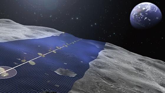 Solarzellen auf dem Mond: Der “Luna-Ring” soll Strom für alle Erdenbürger liefern.