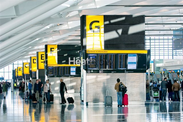 Flughafen Heathrow in London: Offene und versteckte Kameras nehmen auf den britischen Flughäfen sämtliche Passanten auf. 