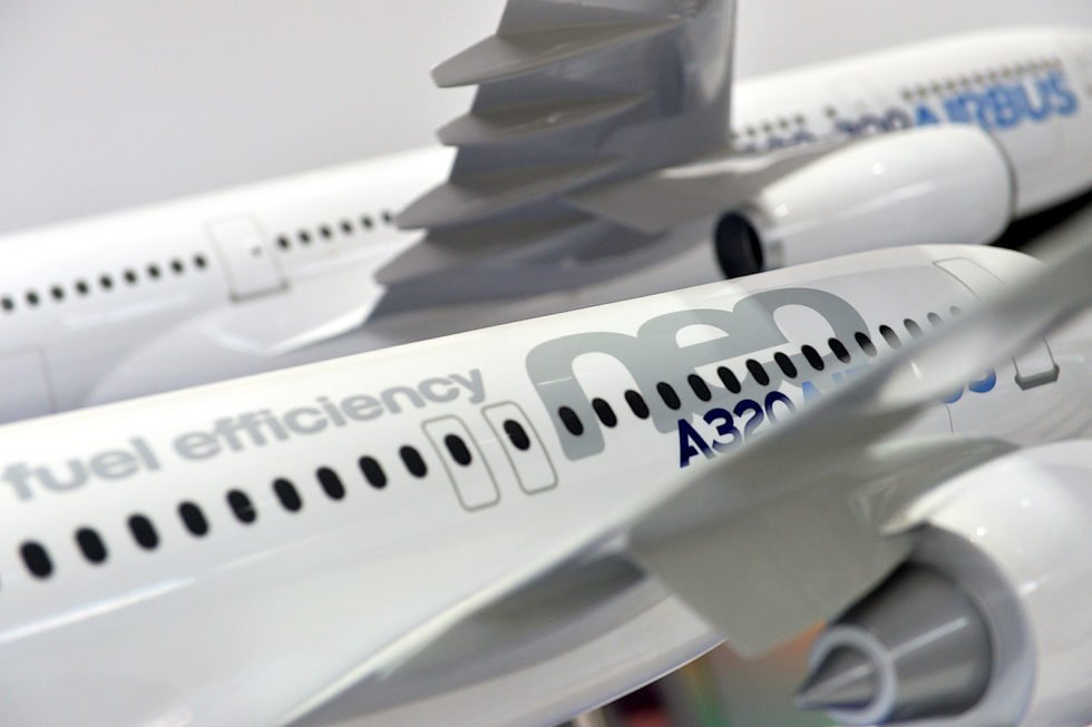Der Airbus 320 neo wird künftig mit Einspritzdüsen für Kraftstoff aus dem 3D-Drucker ausgerüstet. Airbus arbeitet derzeit intensiv daran, weitere Bauteile im 3D-Druck herzustellen.