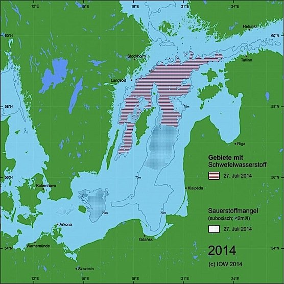 Kurzes Aufatmen am Ostseegrund: Sauerstoffreiches Salzwasser aus der Nordsee hat das Gotland-Becken erreicht und verdrängt zum ersten Mal seit 2003 den Schwefelwasserstoff in den Tiefen der zentralen Ostsee.