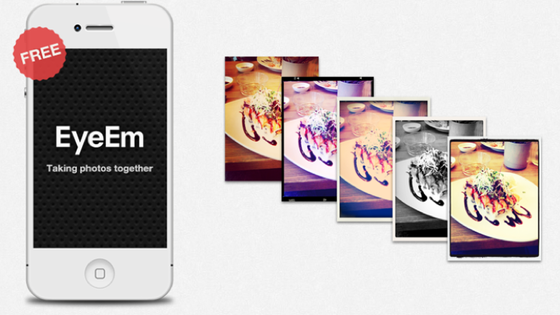 EyeEm ist kostenlos und bietet Filter wie Instagram. 