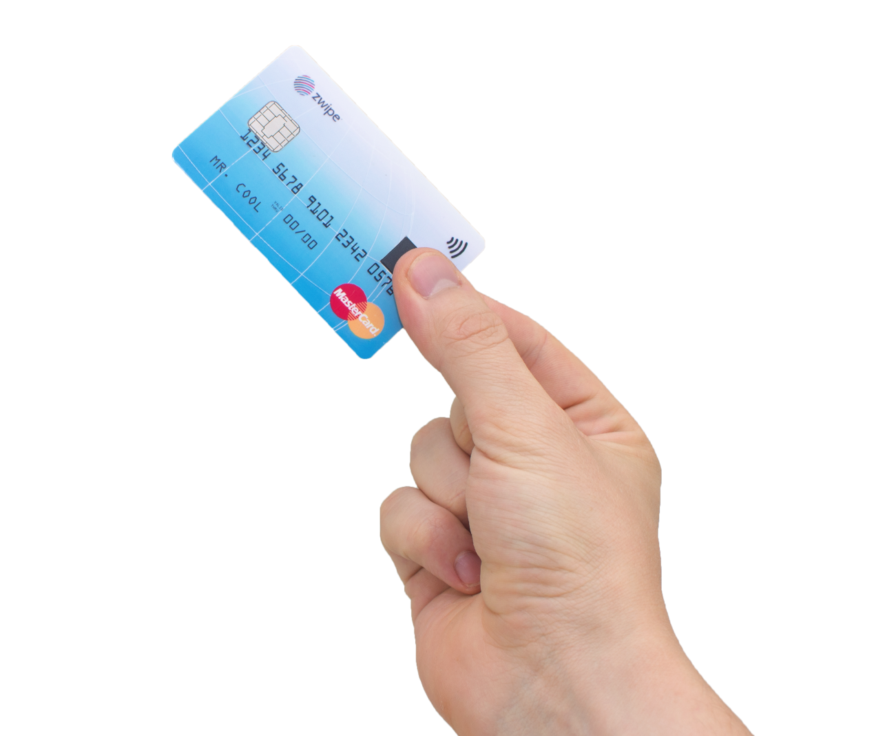 Ab 2015 erhältlich: die neue Mastercard mit Biometrie-Sensor.