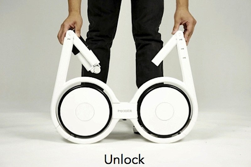 Sieht aus wie eine Brille: das E-Bike Impossible aus China.