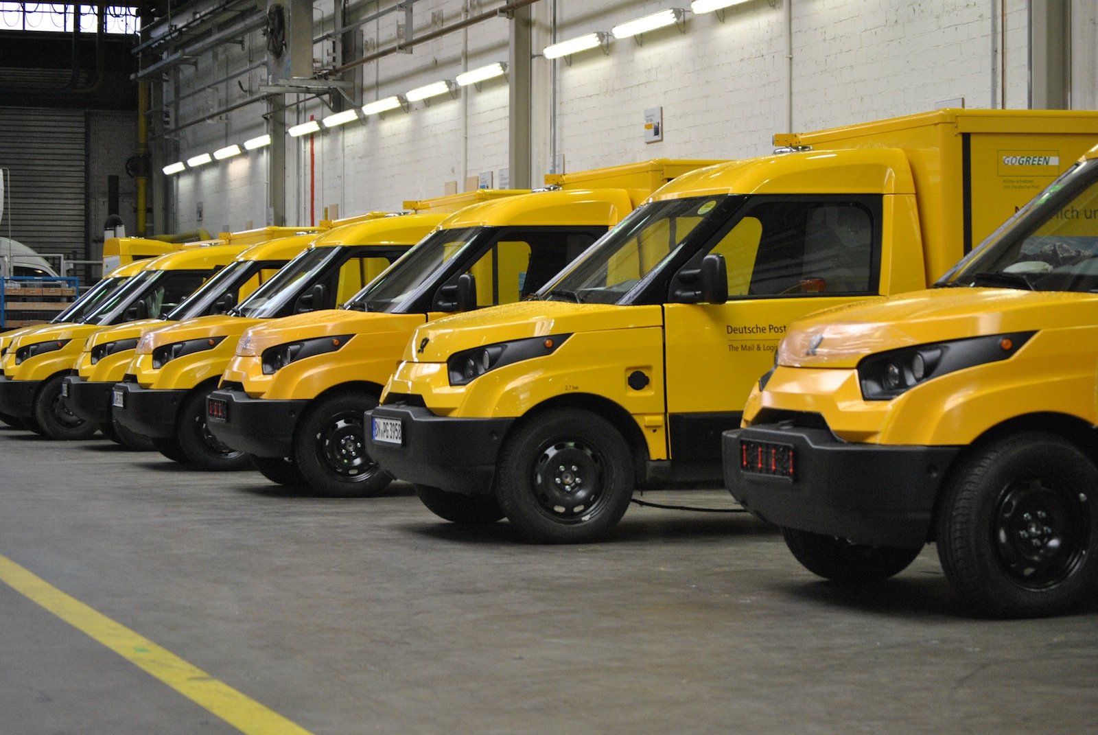 Vorserienproduktion: Die Zustellfahrzeuge mit Elektroantrieb wurden in Aachen bei der Talbot Services GmbH gebaut.