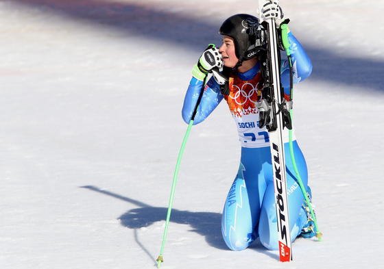 Die Slowenin Tina Maze hat bei den Olympischen Winterspielen in Sotschi bei der Abfahrt der Damen die Goldmedaille geholt – mit Skiern von Stöckli. 