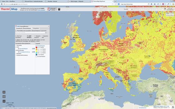 Das Wärmepotential in den oberen Erdschichten dokumentiert eine neue Karte, die vor allem für Bauherren und Planer interessant ist. Sie zeigt, wo sich Erdkollektoren kombiniert mit Wärmepumpen lohnen.