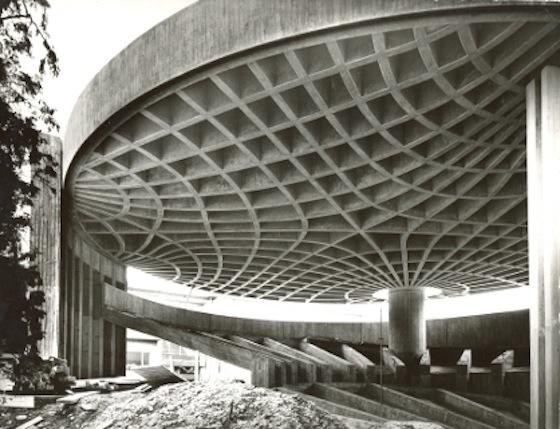 Der innere Aufbau von Knochen war Vorbild beim Bau der Decke des alten Zoologie-Hörsaals der Universität Freiburg.