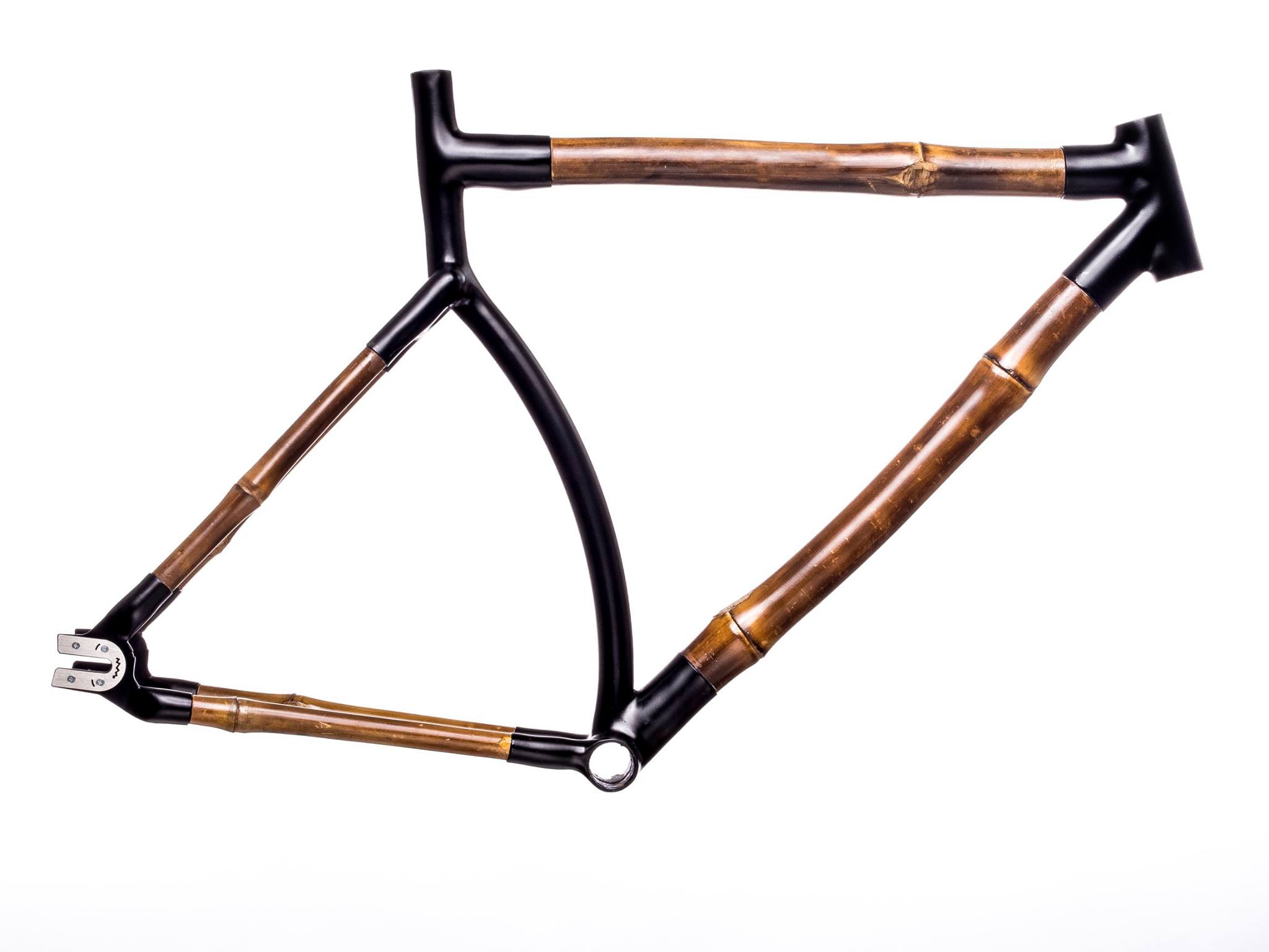 Sehr schön und elegant, der Fahrradrahmen aus Bambus der mexikanischen Firma Bamboocycles.