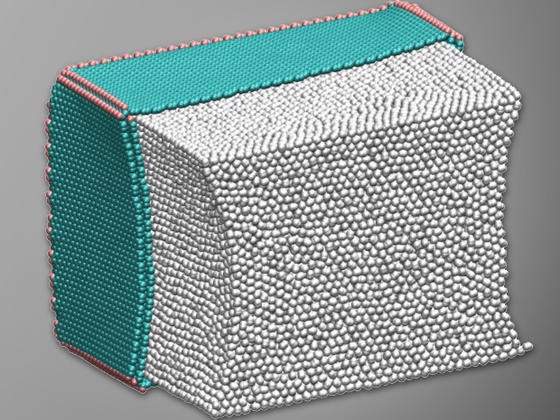 Gefaltete Graphenstruktur zur Speicherung von Wasserstoff: US-Forscher glauben, dass sich Graphen eignen kann, um größere Mengen Wasserstoff etwa in einem Auto mit Brennstoffzelle speichern zu können.