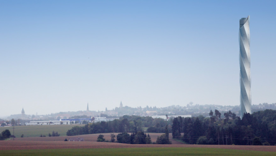 In diesem Testturm in Rottweil will ThyssenKrupp zukünftig Aufzüge testen. Er könnte sich auch schnell zur Touristenattraktion mausern. Denn geplant ist eine öffentliche Besucherplattform in einer Höhe von 232 Metern. 