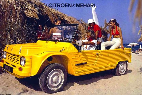 Der Citroën Mehari, der 1968 auf den Markt kam, war ein Kultauto: Die Plastik-Karosserie war einfach auf ein 2CV-Chassis gesetzt. Jetzt will Citroën eine Elektroversion des Spaßautos auf den Markt bringen.