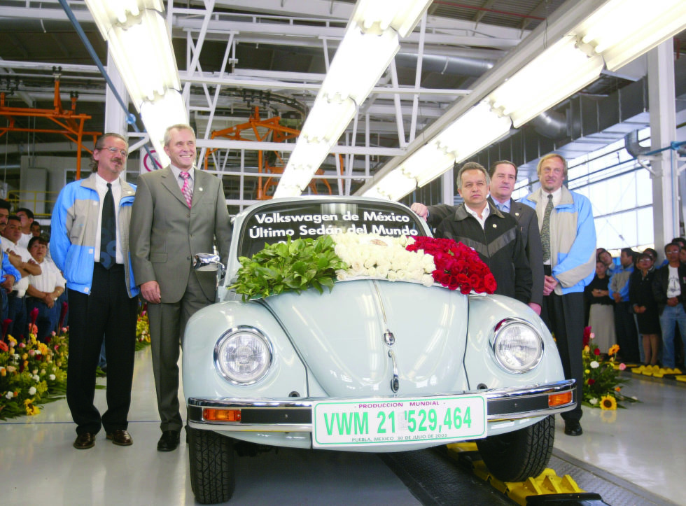 Der letzte Käfer wurde am 3. Juli 2003 im VW-Werk in Puebla in Mexiko produziert.