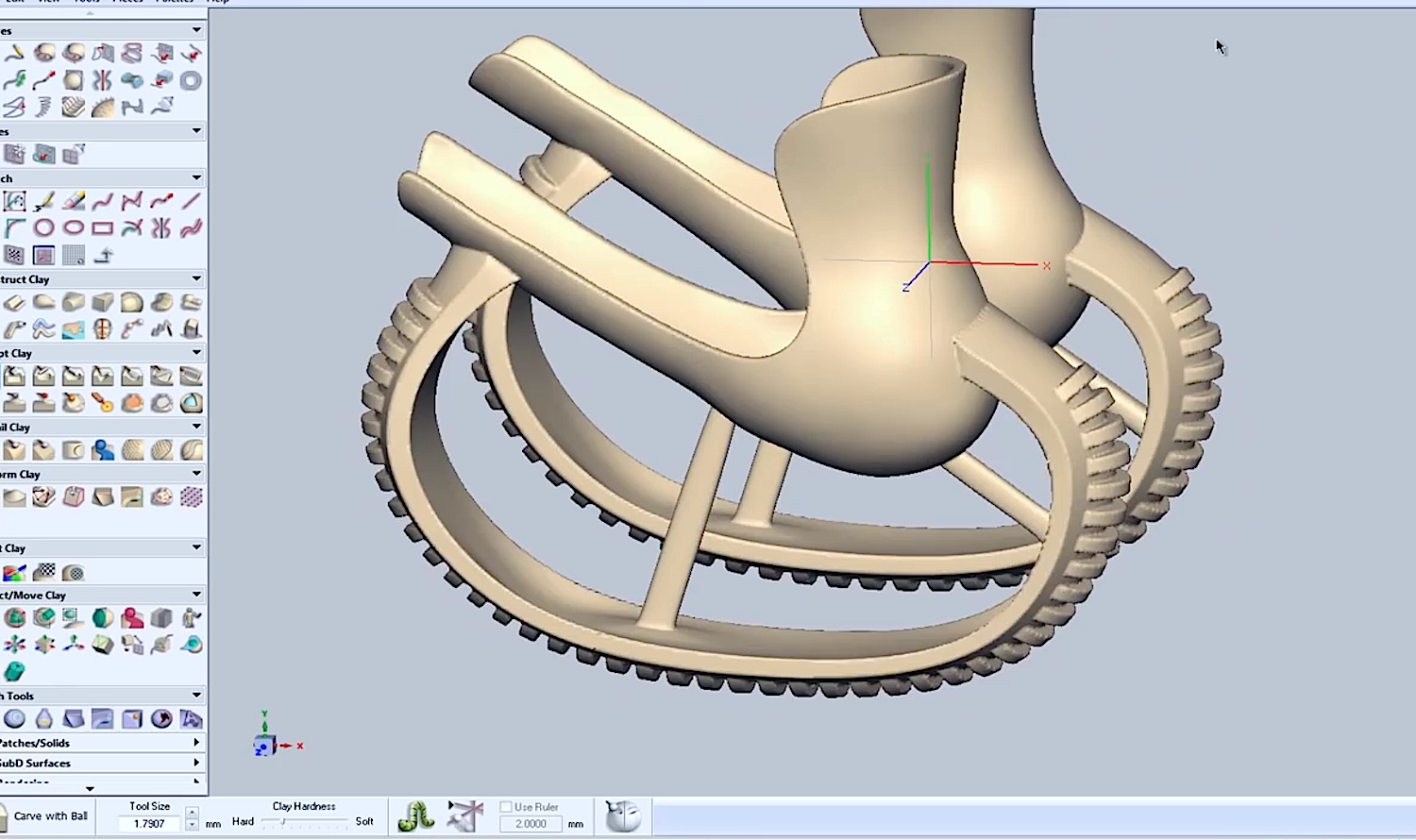 Die Helfer scannten Derbys Vorderbeine mit einem 3D-Scanner und erstellten am Computer eine passende Prothese.