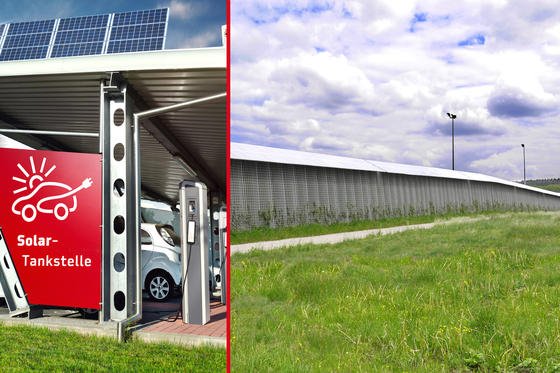 Solarstrom aus der Lärmschutzwand soll die Elektro-Mobilität voranbringen.