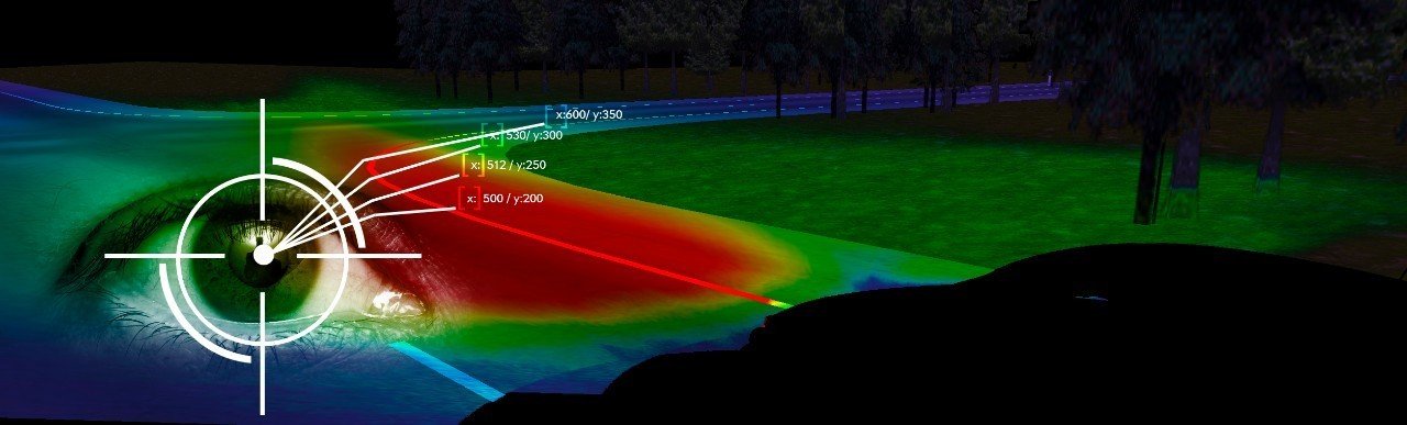 Zum Eye-Tracking-System gehört eine Kamera, die die Augenbewegungen des Fahrers mehr als 50 Mal in der Sekunde scannt.