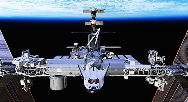 Der Raumgleiter Dream Chaser kann an die ISS andocken.