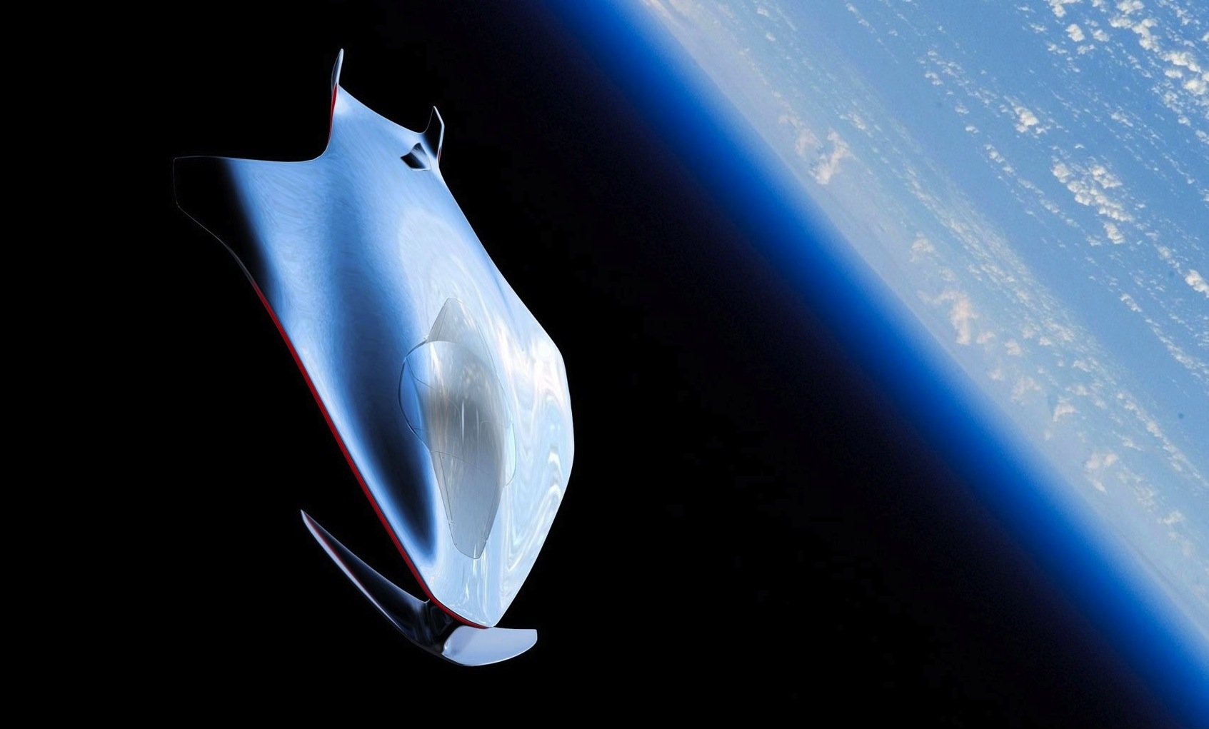 Das Ferrari-Raumschiff wird niemals im Weltall fliegen. Es ist eine reine Studie von Ferrari-Designer Flavio Mantoni.