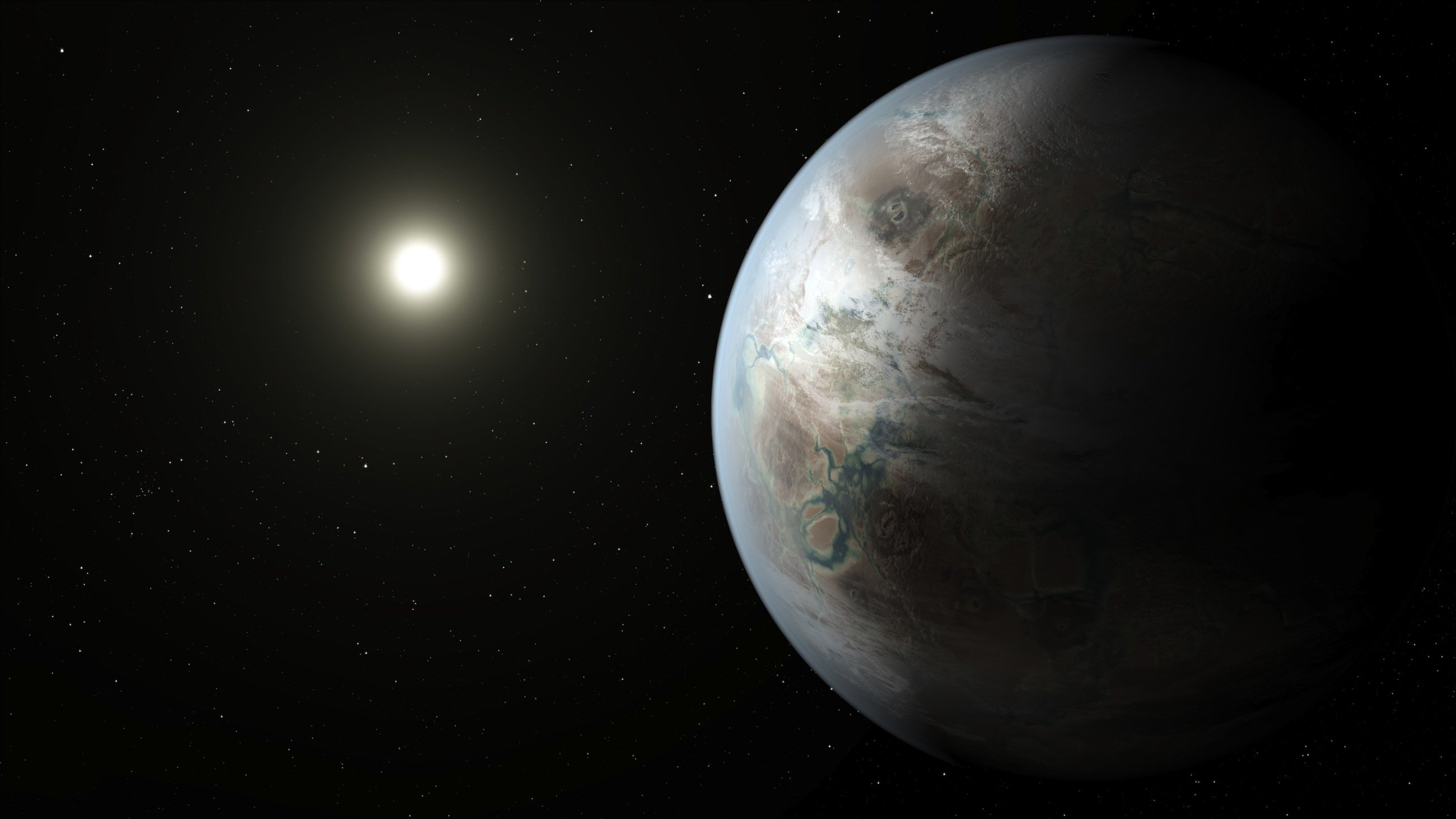 Der neu entdeckte Planet Kepler 452-b ist der Erde so ähnlich wie kein anderer bekannter Planet. Auf ihm könnte es sogar flüssiges Wasser und Pflanzen geben. Das Klima könnte mit dem auf der Erde vergleichbar sein.