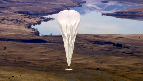 Stratosphärenballon von Google: Er steigt in eine Höhe von 20 km und kann einen Umkreis von 40 km mit schnellem Internet versorgen.