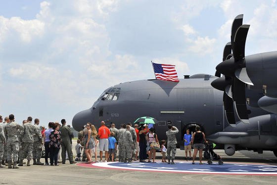 Sollen künftig mit Mikrowellen-Waffen ausgestattet werden: die von Lockheed Martin produzierten Flugzeuge des Typs AC-130.