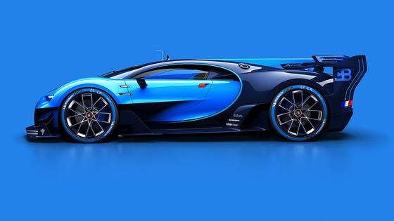 Der Bugatti Gran Tourismo wurde für das gleichnamige Playstation-Spiel von Sony entwickelt, steht aber als Modell auf der IAA und gibt einen Vorgeschmack auf den Bugatti Chiron, der 2016 kommt.