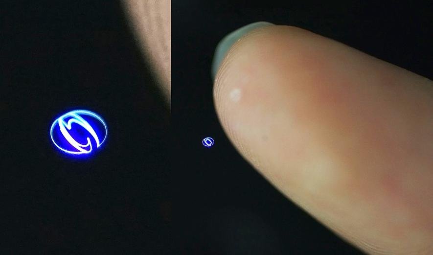 Hologramm japanischer Forscher: Der Mensch kann es ohne Verbrennungen anfassen. 