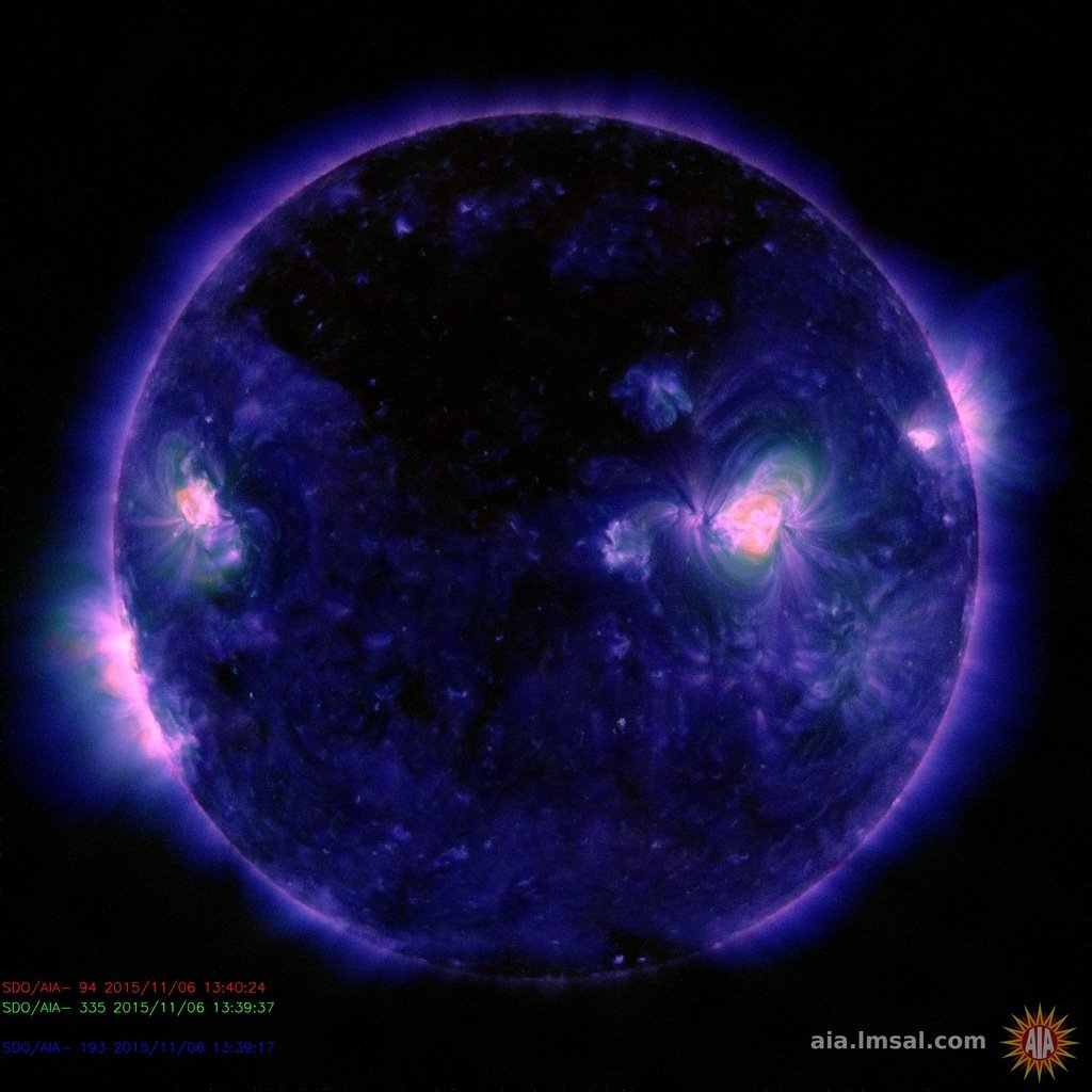 Ein weiteres Bild der Sonne, aufgenommen am 6. November 2015.