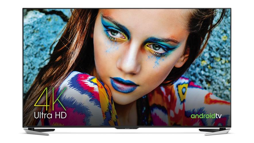 Der Fernseher LV-85001 von Sharp – ein 8K-Gerät mit 7680x4320 Pixeln. 