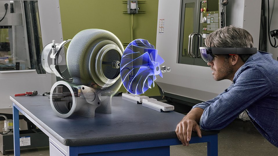 Die Augmented-Reality-Brille von Microsoft, die der Konzern HoloLens nennt.