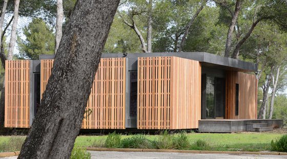 Pop-up House: Das abgebildete Holzhaus ist 150 Quadratmeter groß und wurde in nur vier Tagen von vier Personen aufgebaut. Genauso schnell soll es sich wieder abbauen lassen. Die Idee stammt vom Marseiller Architekturbüro Multipod Studio. Künftig soll das Pop-up Haus in ganz Europa zu haben sein. 