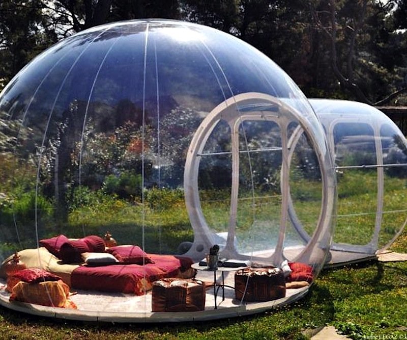 Das Bubble Tent ist weder leicht noch billig. Das aufblasbare Zelt wiegt rund 100 kg und kostet 1.700 $. 