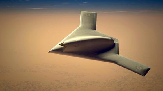 Entwurf des französischen Rüstungsunternehmens Dassault für ein unbemanntes Kampfflugzeug: Bis 2030 soll das Flugzeug für Frankreich und Großbritannien einsatzbereit sein. 