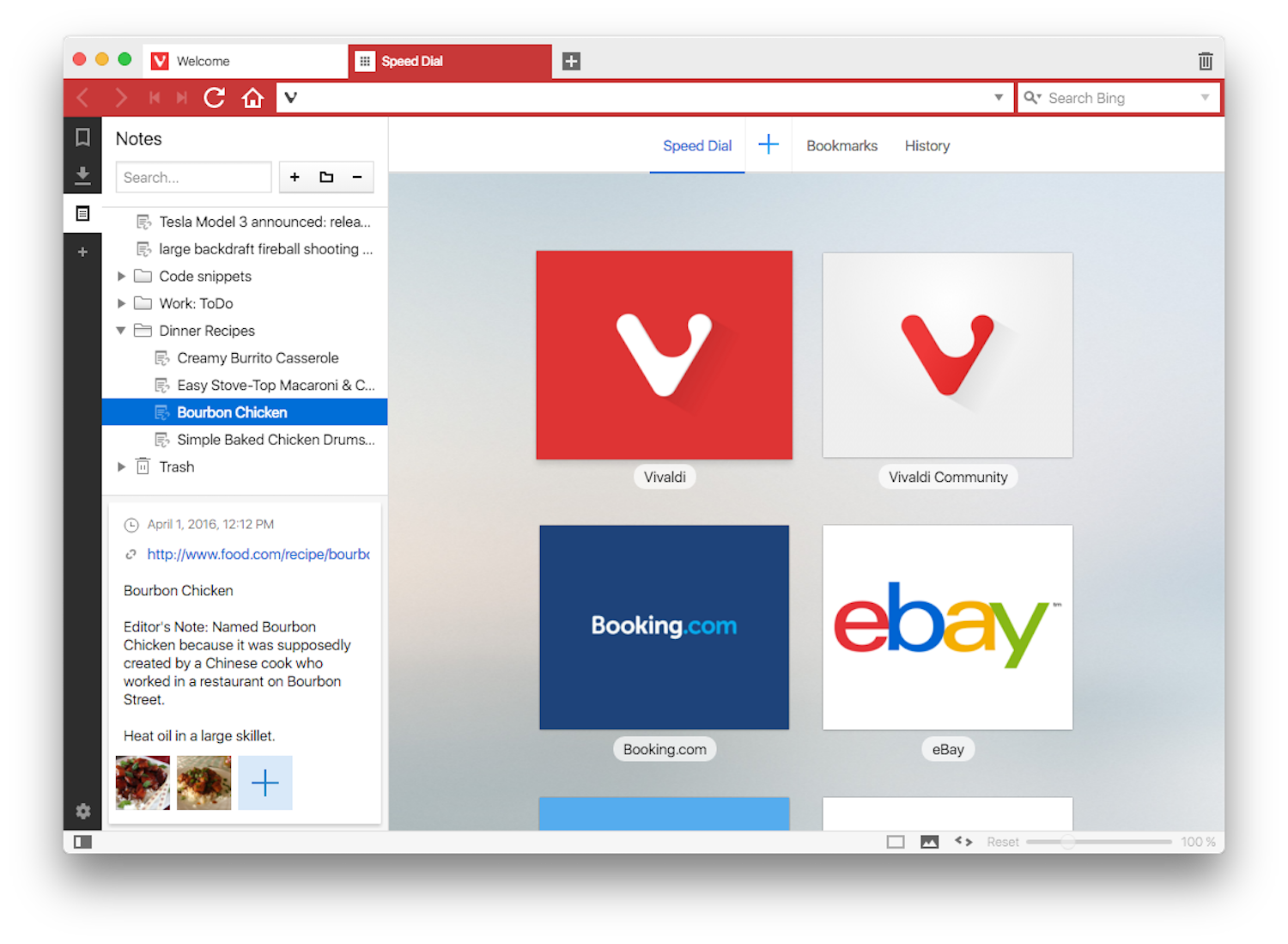 Vivaldi: Zielgruppe des Webbrowsers sind Heavy User, die bis zu 300 Tabs gleichzeitig geöffnet haben. Hier helfen neuen Stapelfunktionen bei der Übersicht. 