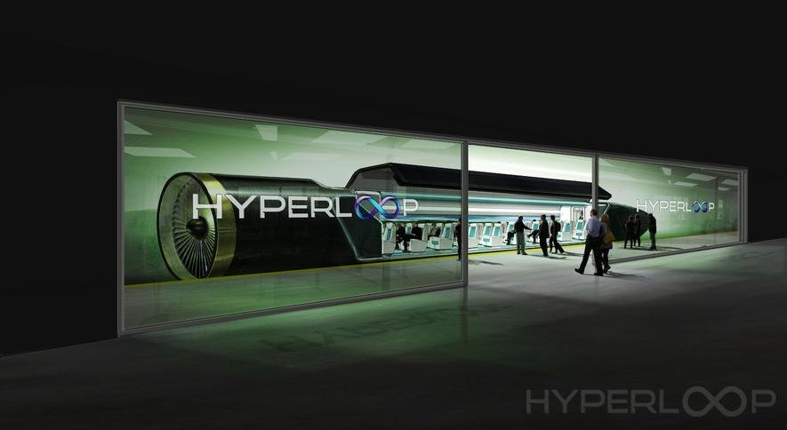 Schon 2021 will Hyperloop One Passagiere mit dem Überschallzug befördern. Sie rasen dann wie in einer Rohrpost mit über 1200 km/h durch eine Vakuumröhre. 