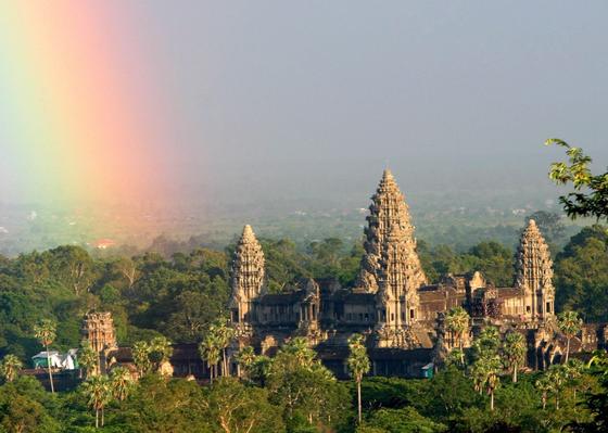 Die Tempelanlage von Angkor Wat in Kambodscha: Forscher haben mit modernster Lasertechnik neue, große Städte im dichten Regenwald von Kambodscha gefunden.