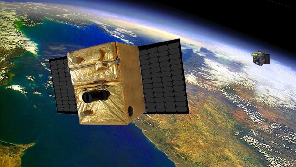 Die Kleinsatelliten Tet und Biros sollen ab Juni 2016 als Mission Firebird ein hochpräzises Tandem zur Waldbrandfrüherkennung bilden. 