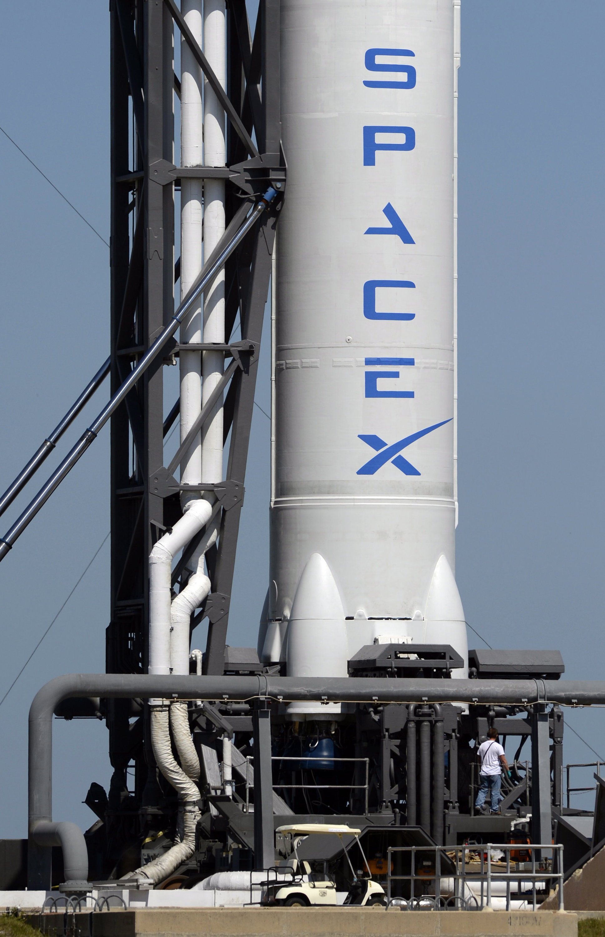 Eine Falcon-9-Rakete von SpaceX.