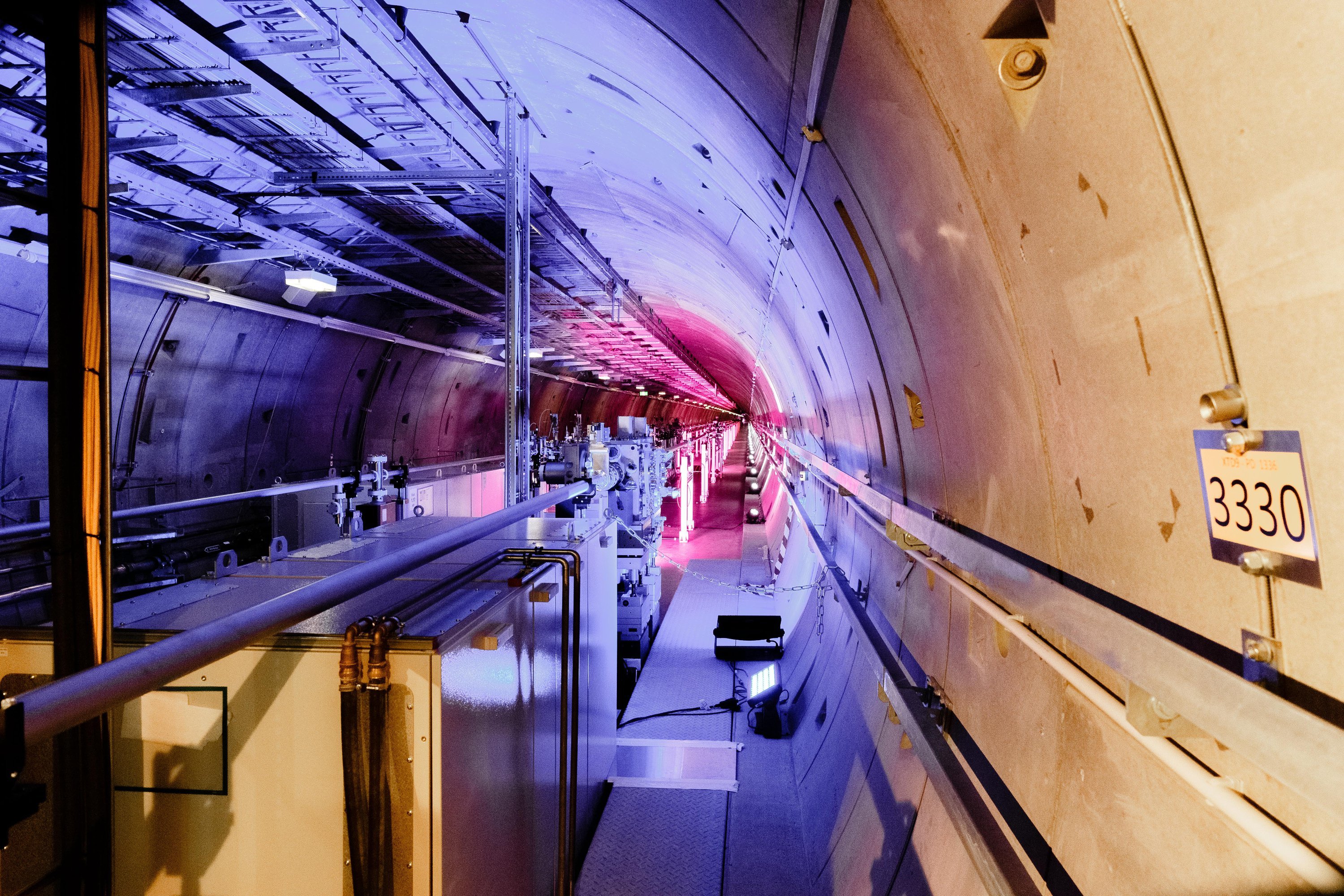 Fertige Tunnelanlage des XFEL Röntgenlasers.