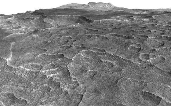 In der Tiefebene Utopia Planitia auf dem Mars hat die Nasa einen riesigen Eis-See entdeckt, der nur wenige Meter unter der Oberfläche liegt und für Raumstationen angezapft werden könnte. Der See hat die Größe Österreichs.