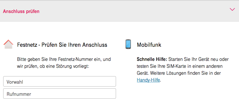 Wer prüfen will, ob sein Anschluss richtig funktioniert, kann einen Test auf der Telekom-Homepage auslösen.