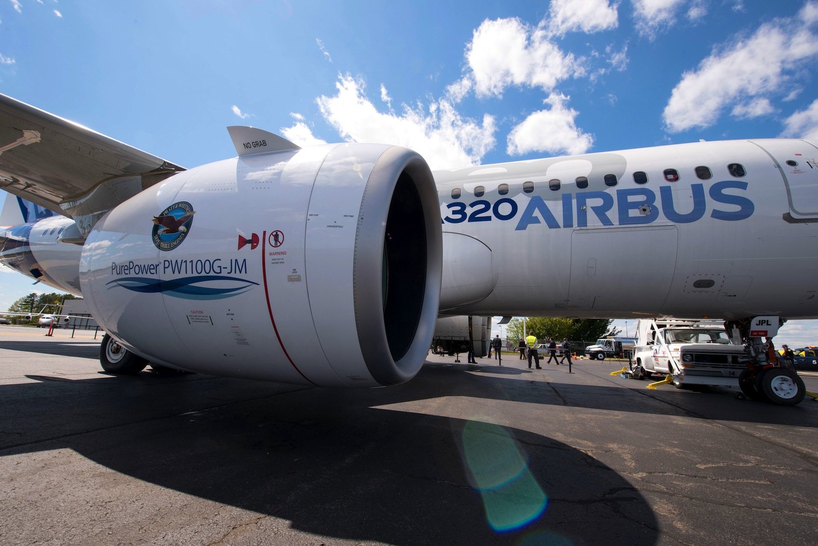 Im Airbus A320neo werden die neuen Triebwerke bereits eingebaut.