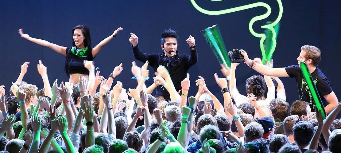 Hier war Razer-Chef Min-Liang Tan noch bester Dinge.