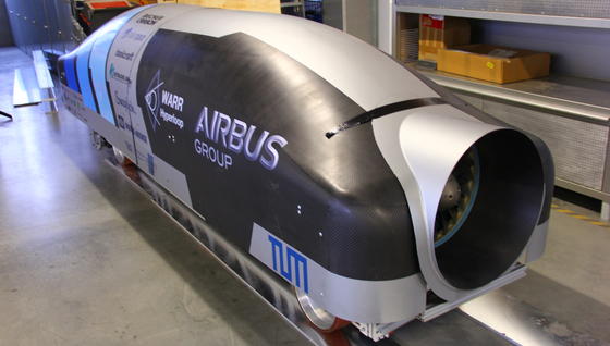 WARR Hyperloop: Mit dieser selbstgebauten Vakuum-Magnetschwebekapsel gewann das Team der TU München das Pod-Wettrennen in einer Teststrecke von Elon Musks Hyperloop-Wettbewerb.