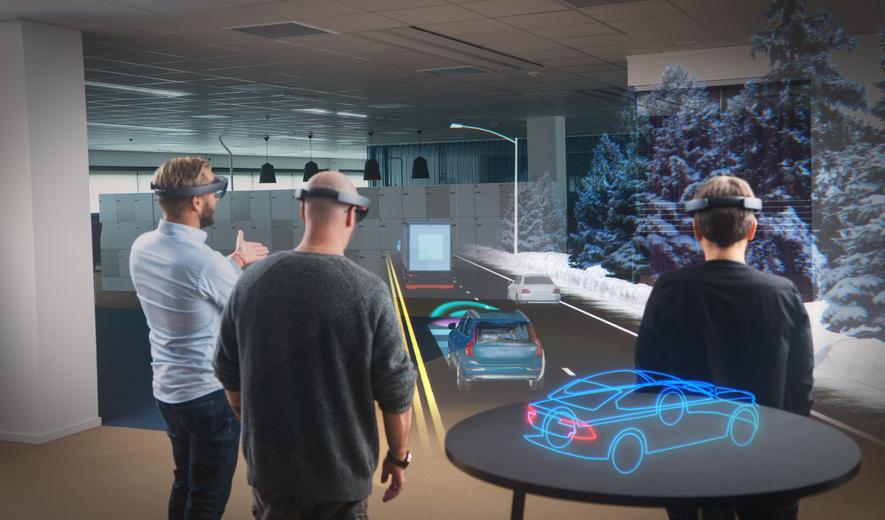 Microsoft und Volvo arbeiten an der virtuellen Darstellung von Autos im Autohaus. Der Kunde soll sich sein Auto nach Wunsch anzeigen lassen.